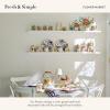 MACKENZIE-CHILDS Set of 2 Tempered Glass Cutting Boards, Countertop Cutting Boards, Deck the Halls(Flower Market)