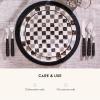 MACKENZIE-CHILDS Set of 4 Stoneware Dinner Plates, Dishwasher- and Microwave-Safe Plates, 10.5 Inches, Red-and-White Cherry Check(Black Check)