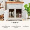 MACKENZIE-CHILDS Small Kitchen Canister, Decorative Glass Storage Jar with Lid, Green-and-White Emerald Check(Courtly Check)