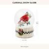 MACKENZIE-CHILDS Snow Globe, Christmas Decoration for Living Room, Holiday Decor, Courtly Teapot(Cardinal)