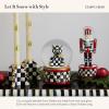 MACKENZIE-CHILDS Snow Globe, Christmas Decoration for Living Room, Holiday Decor, Courtly Teapot(Courtly Bear)