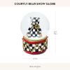 MACKENZIE-CHILDS Snow Globe, Christmas Decoration for Living Room, Holiday Decor, Courtly Teapot(Courtly Bear)