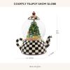 MACKENZIE-CHILDS Snow Globe, Christmas Decoration for Living Room, Holiday Decor, Courtly Teapot(Courtly Teapot)