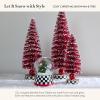 MACKENZIE-CHILDS Snow Globe, Christmas Decoration for Living Room, Holiday Decor, Courtly Teapot(Cozy Christmas Snowman & Tree)
