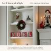 MACKENZIE-CHILDS Snow Globe, Christmas Decoration for Living Room, Holiday Decor, Courtly Teapot(Cozy Christmas Tree & Train)