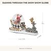 MACKENZIE-CHILDS Snow Globe, Christmas Decoration for Living Room, Holiday Decor, Courtly Teapot(Dashing through The Snow)