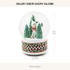 MACKENZIE-CHILDS Snow Globe, Christmas Decoration for Living Room, Holiday Decor, Courtly Teapot(Deary Deer)