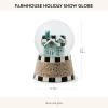 MACKENZIE-CHILDS Snow Globe, Christmas Decoration for Living Room, Holiday Decor, Courtly Teapot(Farmhouse Holiday)