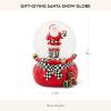 MACKENZIE-CHILDS Snow Globe, Christmas Decoration for Living Room, Holiday Decor, Courtly Teapot(Gift Giving Santa)