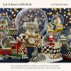 MACKENZIE-CHILDS Snow Globe, Christmas Decoration for Living Room, Holiday Decor, Courtly Teapot(Nutcracker Drum)