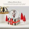 MACKENZIE-CHILDS Snow Globe, Christmas Decoration for Living Room, Holiday Decor, Courtly Teapot(Nutcracker Gift Box)