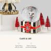 MACKENZIE-CHILDS Snow Globe, Christmas Decoration for Living Room, Holiday Decor, Courtly Teapot(Nutcracker Gift Box)