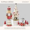 MACKENZIE-CHILDS Snow Globe, Christmas Decoration for Living Room, Holiday Decor, Courtly Teapot(Nutcracker Gift Box)