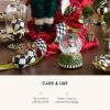 MACKENZIE-CHILDS Snow Globe, Christmas Decoration for Living Room, Holiday Decor, Courtly Teapot(Snowman)