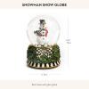 MACKENZIE-CHILDS Snow Globe, Christmas Decoration for Living Room, Holiday Decor, Courtly Teapot(Snowman)