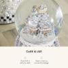 MACKENZIE-CHILDS Snow Globe, Christmas Decoration for Living Room, Holiday Decor, Courtly Teapot(Sterling Village)