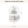 MACKENZIE-CHILDS Snow Globe, Christmas Decoration for Living Room, Holiday Decor, Courtly Teapot(Sterling Village)
