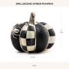 MACKENZIE-CHILDS Spellbound Spider Pumpkin, Decorative Resin Autumn and Halloween Home Decor