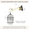MACKENZIE-CHILDS Spooky Hand Lantern Wall Decor, Hanging Halloween Room Decor, Black-and-White Courtly Check