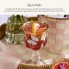 MACKENZIE-CHILDS Stemmed Wine Glass, Decorative Glassware, 12 Ounces, Deck the Halls(Butterfly Hill)