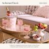 MACKENZIE-CHILDS Wine Cooler, Champagne and Wine Bucket, Ice Bucket, Brown-and-White Mocha Check(Rosy Check)