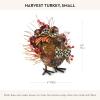 MacKenzie-Childs Harvest Turkey, Thanksgiving Turkey Decoration, Fall Decor Centerpiece Figurine