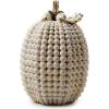 MACKENZIE-CHILDS Autumnology Resin Pumpkin, Halloween Pumpkin Decor, Hobnail Pumpkin
