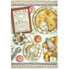 MACKENZIE-CHILDS Cotton Dish Towel, Cute Decorative Kitchen Dish Towel for Cleaning and Home Decor, Set of 1, Turkey(Apple Pie Recipe)