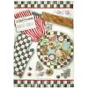 MACKENZIE-CHILDS Cotton Dish Towel, Cute Decorative Kitchen Dish Towel for Cleaning and Home Decor, Set of 1, Turkey(Christmas Cookie Recipe)