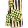 MACKENZIE-CHILDS Cotton Dish Towel, Cute Decorative Kitchen Dish Towel for Cleaning and Home Decor, Set of 1, Turkey(Dancing Clovers)