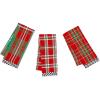 MACKENZIE-CHILDS Cotton Dish Towel, Cute Decorative Kitchen Dish Towel for Cleaning and Home Decor, Set of 1, Turkey(Festive)