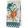 MACKENZIE-CHILDS Cotton Dish Towel, Cute Decorative Kitchen Dish Towel for Cleaning and Home Decor, Set of 1, Turkey(White Flower Market)