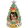 MACKENZIE-CHILDS Courtly Christmas Tree and Santa Display, Christmas Village or Christmas Table Decor