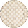 MACKENZIE-CHILDS Enamel Serving Platter, Decorative Serving Platter for Food, 16 Inches, Rosy Check(Mocha Check)