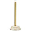 MACKENZIE-CHILDS Enamel Toilet Tissue Storage, Decorative Toilet-Paper Holder Stand for Bathroom, Brown-and-White Mocha Check(Mocha Check)
