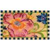 MACKENZIE-CHILDS Entrance Mat, Decorative Outdoor Front Door Mat, Coir Door Mat, 24″ x 36″, Squirrel(Flower Market)