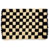 MACKENZIE-CHILDS Entrance Mat, Decorative Outdoor Front Door Mat, Coir Door Mat, 24″ x 36″, Squirrel(Woven Check)