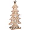 MACKENZIE-CHILDS Gingerbread Cookie Tabletop Christmas Tree, Gingerbread Christmas Decor, Small(5in)