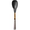 MACKENZIE-CHILDS Kitchen Spoon, Silicone Cooking Spoon, Brown-and-White Mocha Check(Courtly Check)
