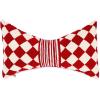 MACKENZIE-CHILDS Lumbar Throw Pillow, Decorative Pillow for Christmas Decor, 11×20, Red Diamond Bow Shaped(Red Diamond)