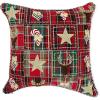 MACKENZIE-CHILDS Lumbar Throw Pillow, Decorative Polyester Pillow for Christmas Decor, 12×22, Black-and-White Courtly Nutcracker(Holiday Squares)