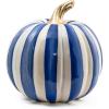 MACKENZIE-CHILDS Medium Pumpkin, Resin Halloween Home Decor, Pink-and-White Bubblegum Pink Stripe(Royal)