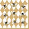 MACKENZIE-CHILDS Pack of 20 Cocktail Paper Napkins, Stylish Paper Napkins for Parties and More, Nutcracker(Queen Bee)