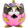MACKENZIE-CHILDS Patience Brewster Cat Pumpkin, Resin Pumpkin Decor for Halloween and Fall(Cat)