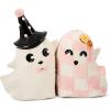imageMACKENZIECHILDS Salt and Pepper Shaker Set Ceramic Salt and Pepper Holders Hocus Pocus GhostHocus Pocus Ghost