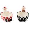 MACKENZIE-CHILDS Set of 2 Ceramic Snack Bowls, Small Serving Bowls for Entertaining, Check it Out
