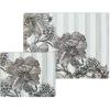 MACKENZIE-CHILDS Set of 2 Tempered Glass Cutting Boards, Countertop Cutting Boards, Deck the Halls(Stering English Garden)