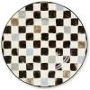 MACKENZIE-CHILDS Set of 4 Stoneware Dinner Plates, Dishwasher- and Microwave-Safe Plates, 10.5 Inches, Red-and-White Cherry Check(Black Check)