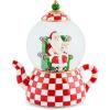 MACKENZIE-CHILDS Snow Globe, Christmas Decoration for Living Room, Holiday Decor, Courtly Teapot(Check It Out Teapot)