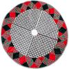 MACKENZIE-CHILDS Tree Skirt, Christmas Tree Rug for Holiday Decor, Red-and-Black Tartan(Tartan)